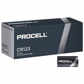 Duracell Procell CR123A 3V Lithium batteri (10 stk)